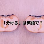 半分に切られたリンゴ