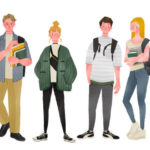 四人の学生