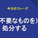 （不要なものを）処分する