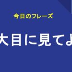 大目に見てよ